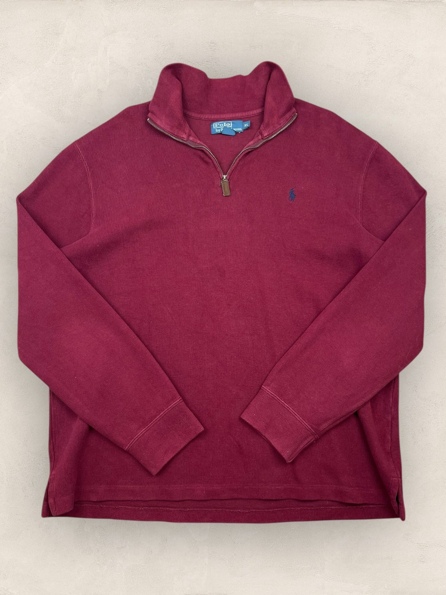 1/4 zip Homme Ralph Lauren Bordeaux XL Ref:3740 - Bordeaux - XL - amifrip