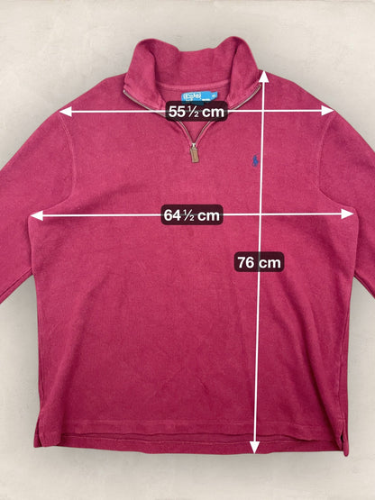 1/4 zip Homme Ralph Lauren Bordeaux XL Ref:3740 - Bordeaux - XL - amifrip