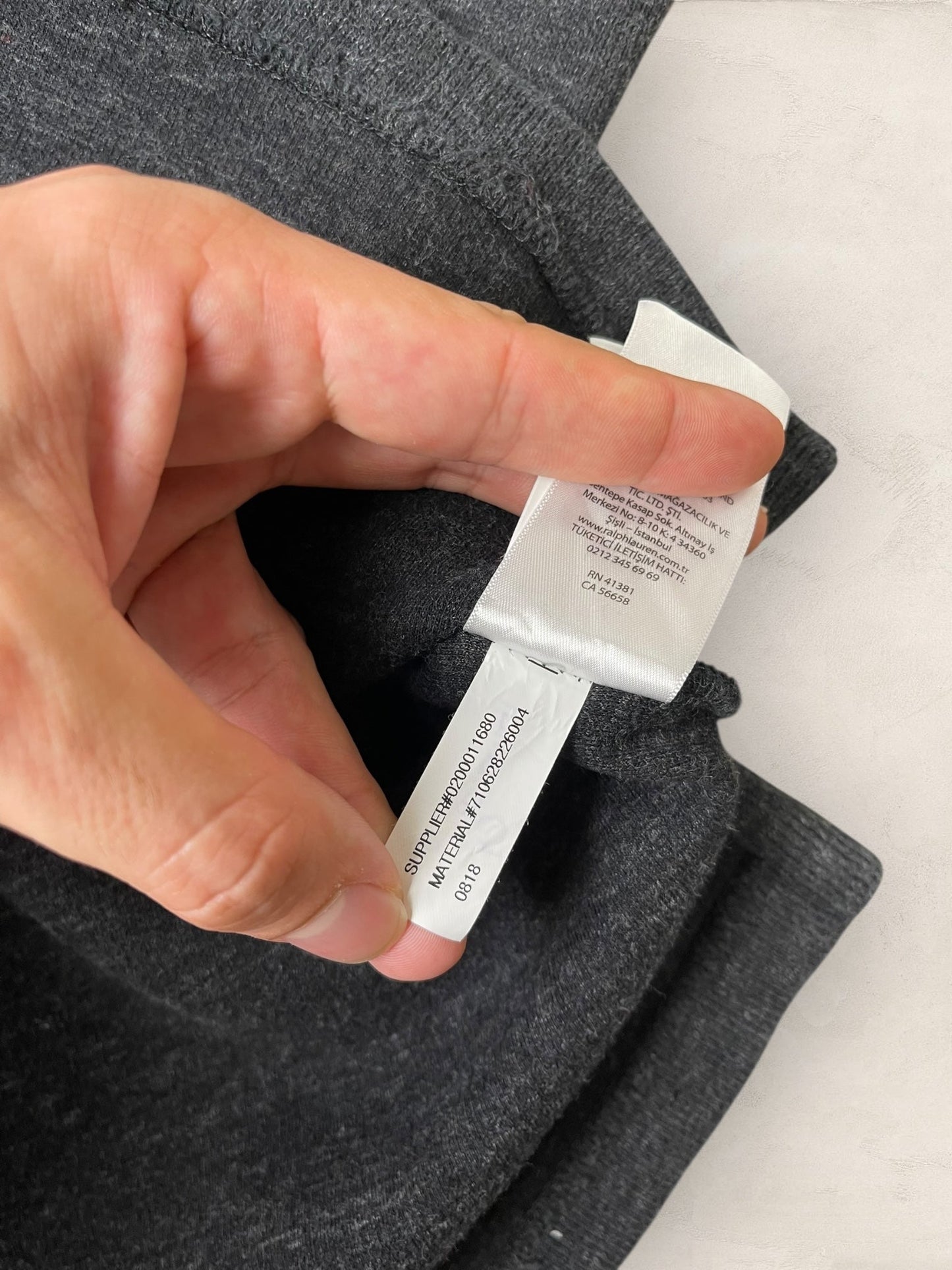 1/4 zip Homme Ralph Lauren Gris L Ref:3723 - Gris - L - amifrip