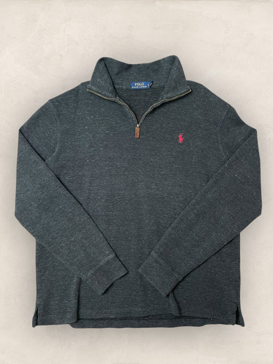 1/4 zip Homme Ralph Lauren Gris L Ref:3723 - Gris - L - amifrip
