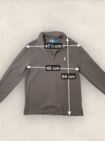 1/4 zip Homme Ralph Lauren Marron S Ref:3712 - Marron - S - amifrip