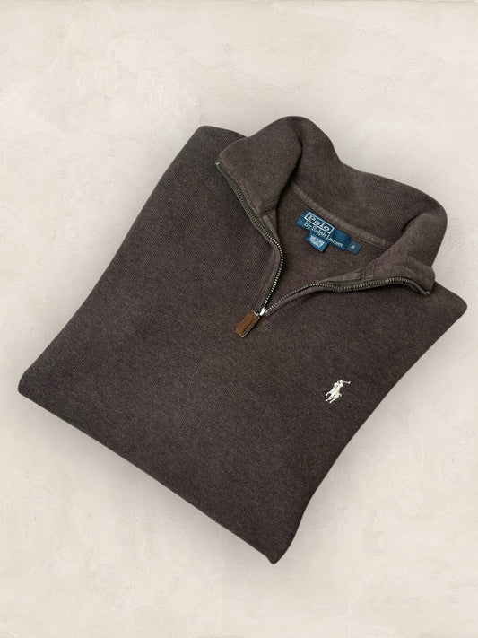 1/4 zip Homme Ralph Lauren Marron S Ref:3712 - Marron - S - amifrip