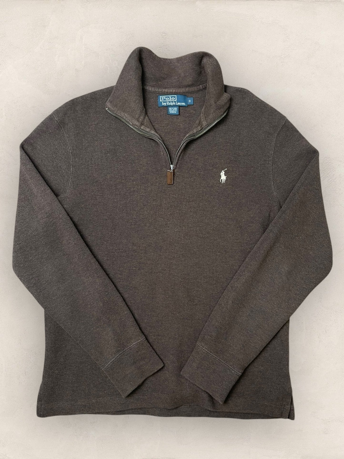 1/4 zip Homme Ralph Lauren Marron S Ref:3712 - Marron - S - amifrip