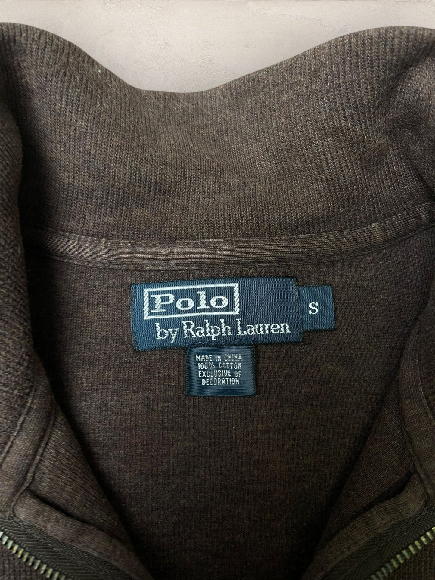 1/4 zip Homme Ralph Lauren Marron S Ref:3712 - Marron - S - amifrip