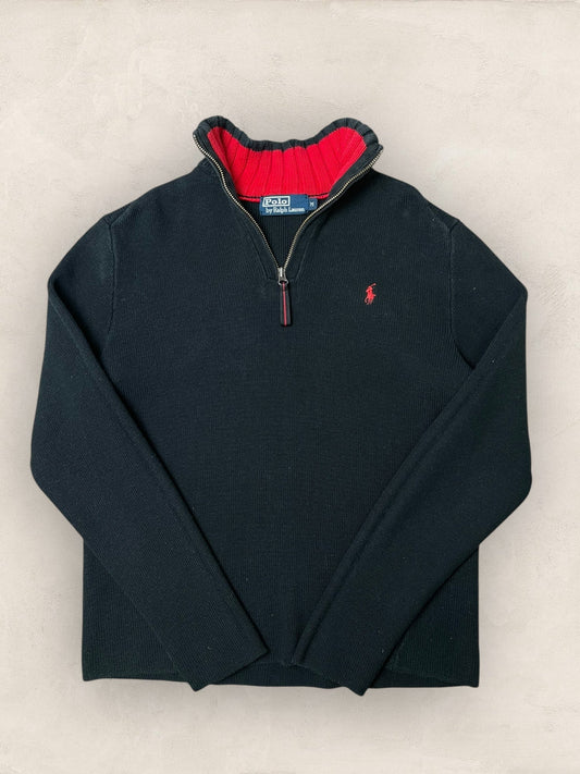 1/4 zip Homme Ralph Lauren Noir M Ref:3721 - Noir - M - amifrip