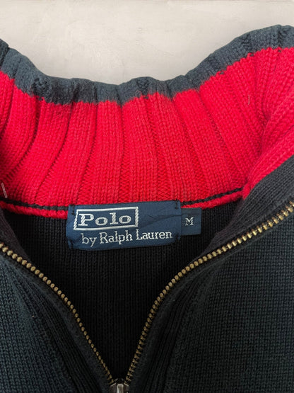 1/4 zip Homme Ralph Lauren Noir M Ref:3721 - Noir - M - amifrip