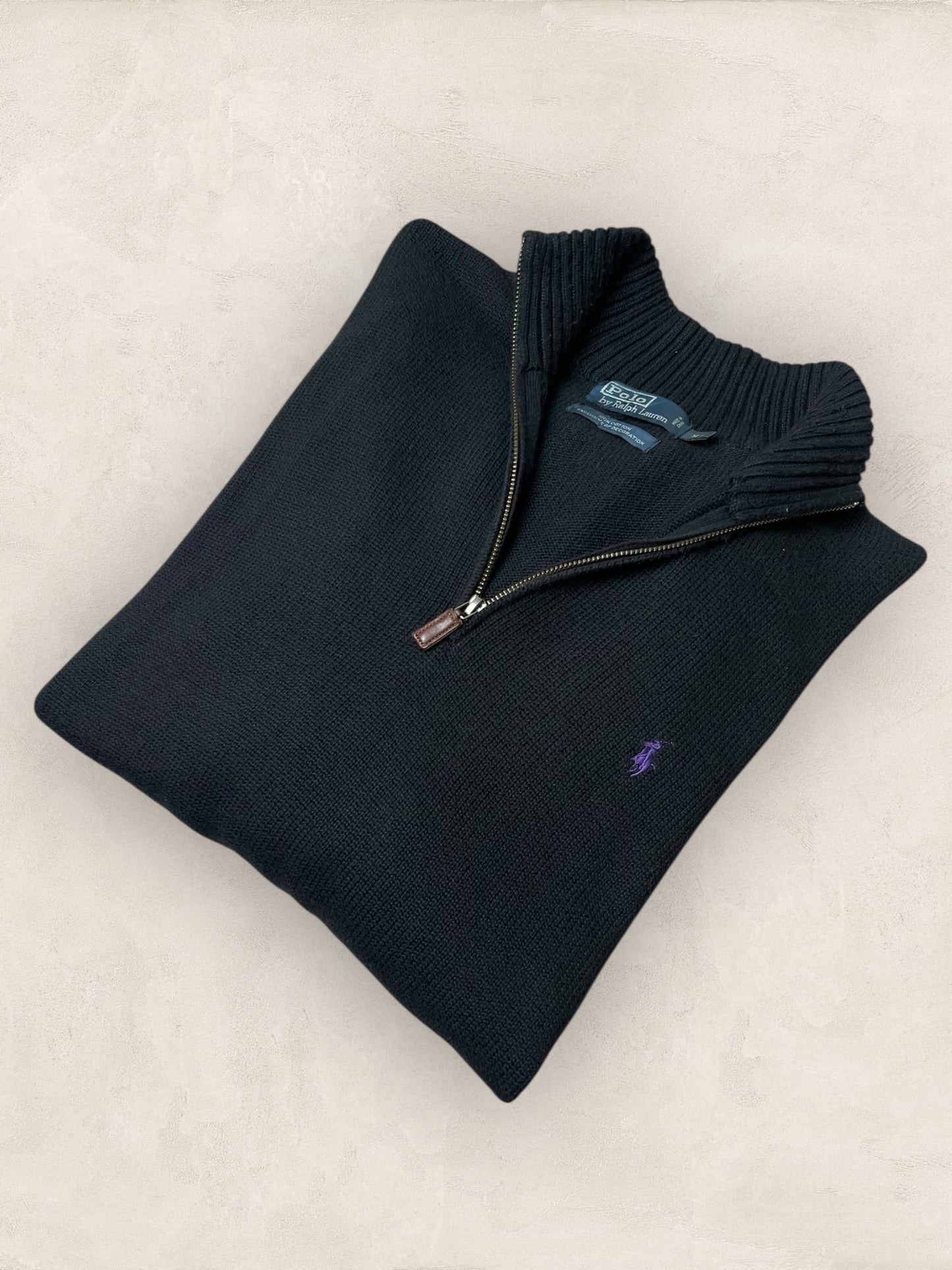 1/4 zip Homme Ralph Lauren Noir XL Ref:3708 - Noir - XL - amifrip