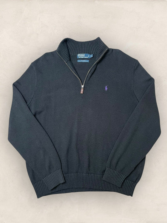 1/4 zip Homme Ralph Lauren Noir XL Ref:3708 - Noir - XL - amifrip