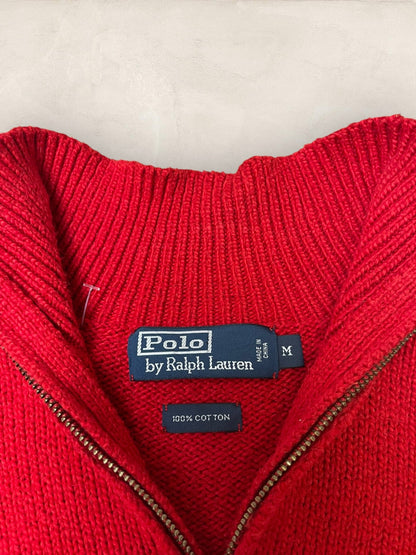 1/4 zip Homme Ralph Lauren Rouge M Ref:3713 - Rouge - M - amifrip