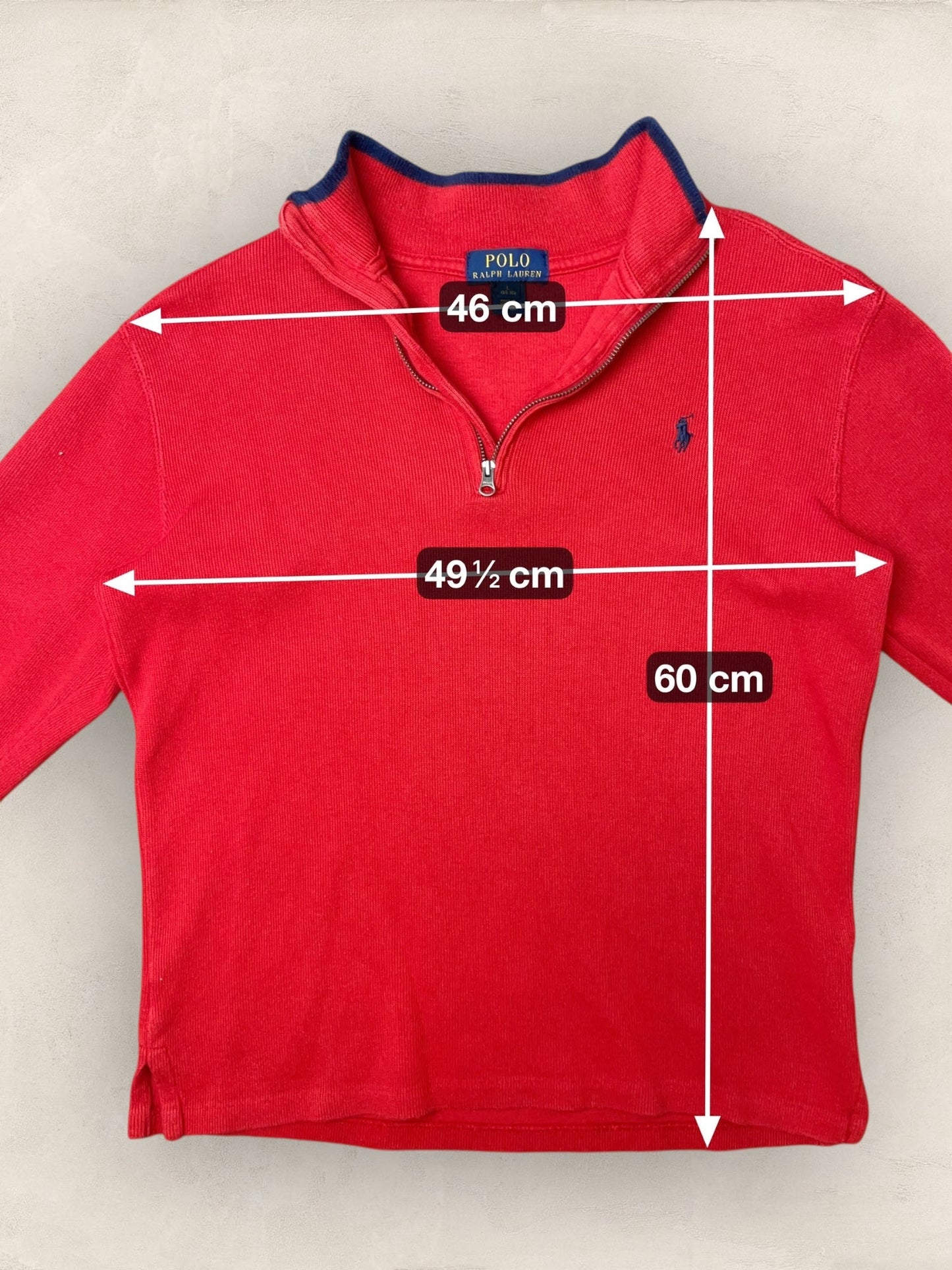 1/4 zip Homme Ralph Lauren Rouge S Ref:3732 - Rouge - S - amifrip