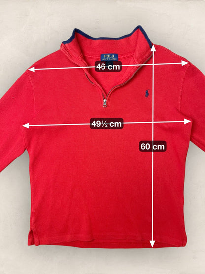 1/4 zip Homme Ralph Lauren Rouge S Ref:3732 - Rouge - S - amifrip