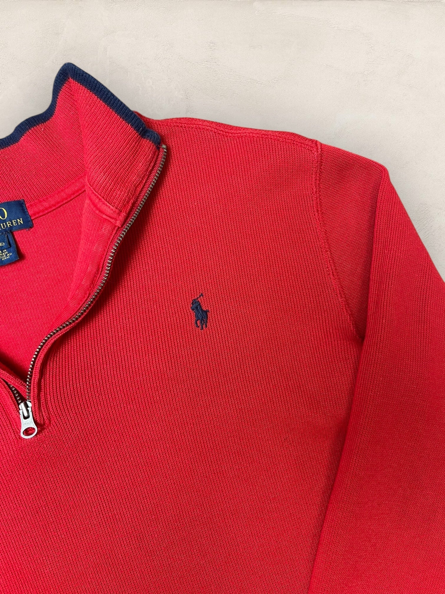 1/4 zip Homme Ralph Lauren Rouge S Ref:3732 - Rouge - S - amifrip