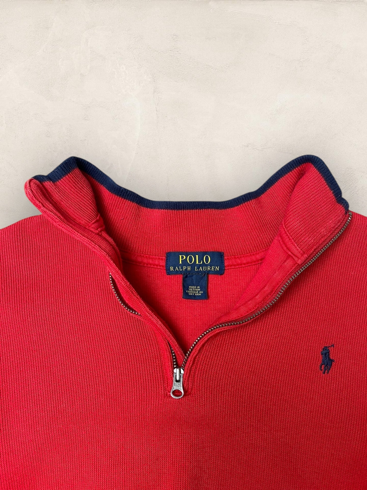 1/4 zip Homme Ralph Lauren Rouge S Ref:3732 - Rouge - S - amifrip