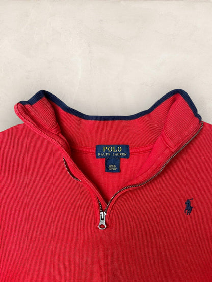 1/4 zip Homme Ralph Lauren Rouge S Ref:3732 - Rouge - S - amifrip
