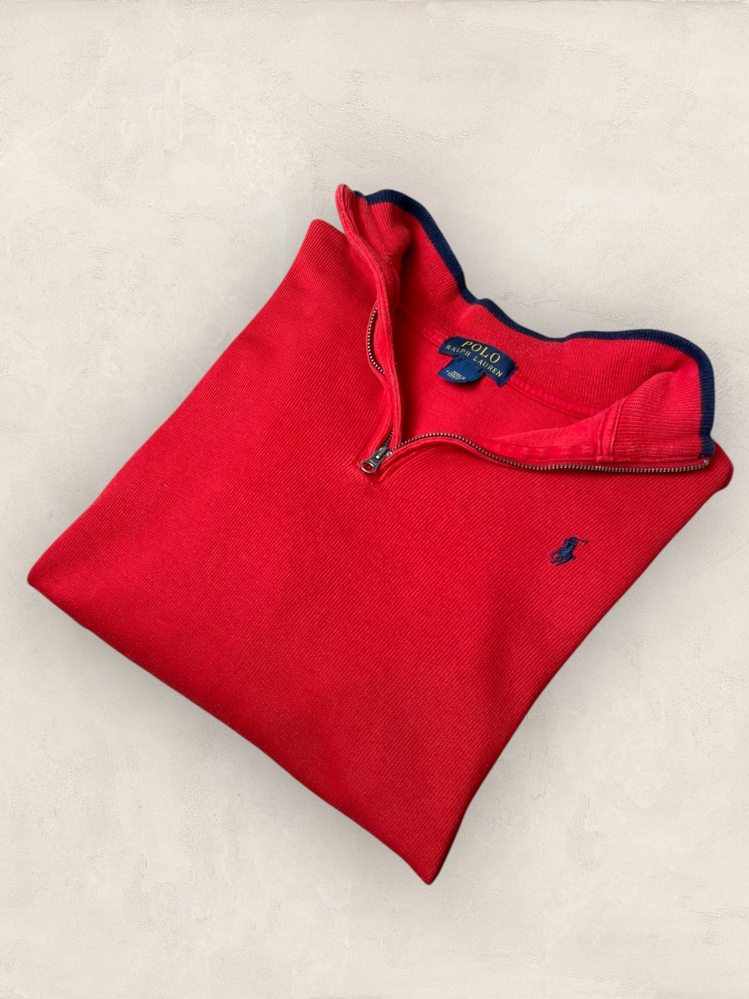 1/4 zip Homme Ralph Lauren Rouge S Ref:3732 - Rouge - S - amifrip