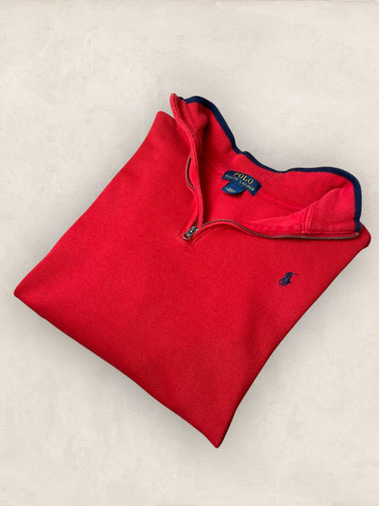 1/4 zip Homme Ralph Lauren Rouge S Ref:3732 - Rouge - S - amifrip