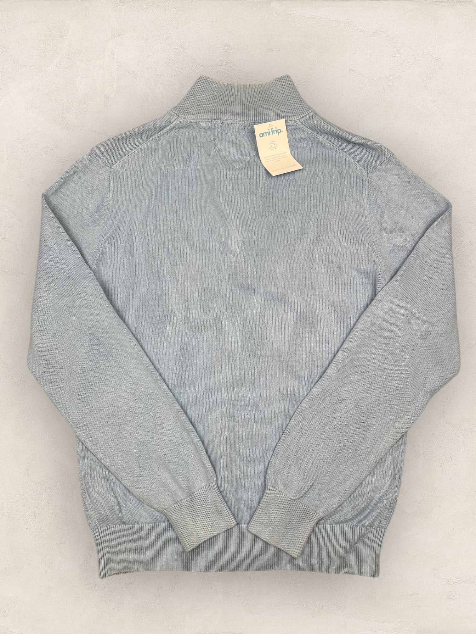 1/4 zip Homme Tommy Hilfiger Bleu L Ref:3608 - Bleu - L - amifrip