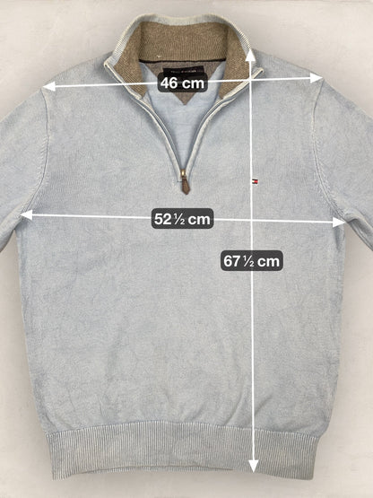 1/4 zip Homme Tommy Hilfiger Bleu L Ref:3608 - Bleu - L - amifrip