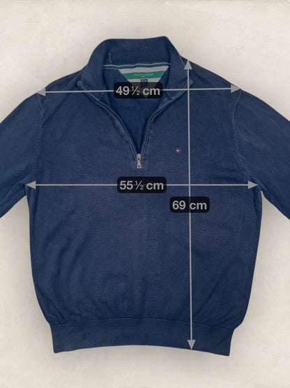 1/4 zip Homme Tommy Hilfiger Bleu L Ref:3610 - Bleu - L - amifrip