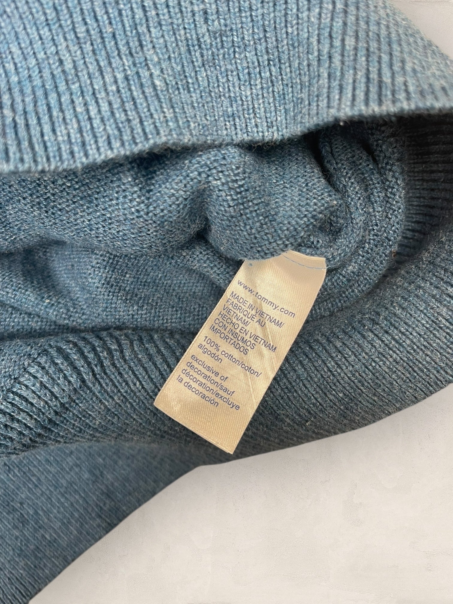 1/4 zip Homme Tommy Hilfiger Bleu M Ref:3611 - Bleu - M - amifrip