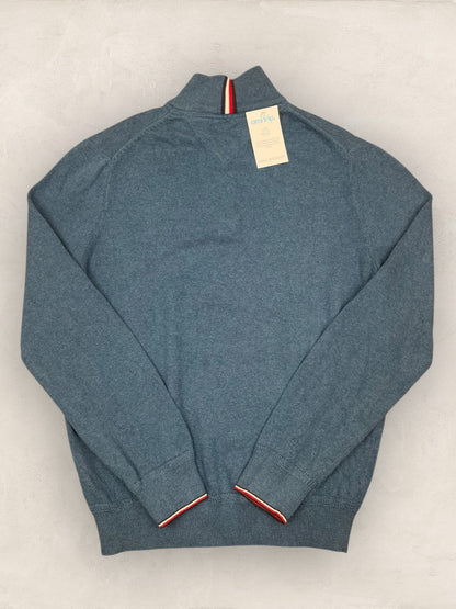 1/4 zip Homme Tommy Hilfiger Bleu M Ref:3611 - Bleu - M - amifrip
