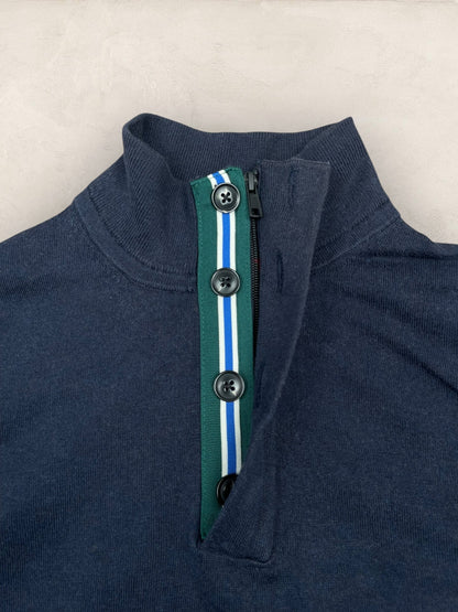 1/4 zip Homme Tommy Hilfiger Bleu Marine L Ref:3620 - Bleu Marine - L - amifrip