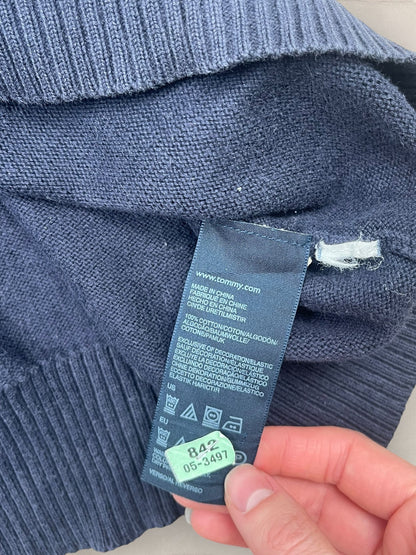 1/4 zip Homme Tommy Hilfiger Bleu Marine L Ref:3660 - Bleu Marine - L - amifrip
