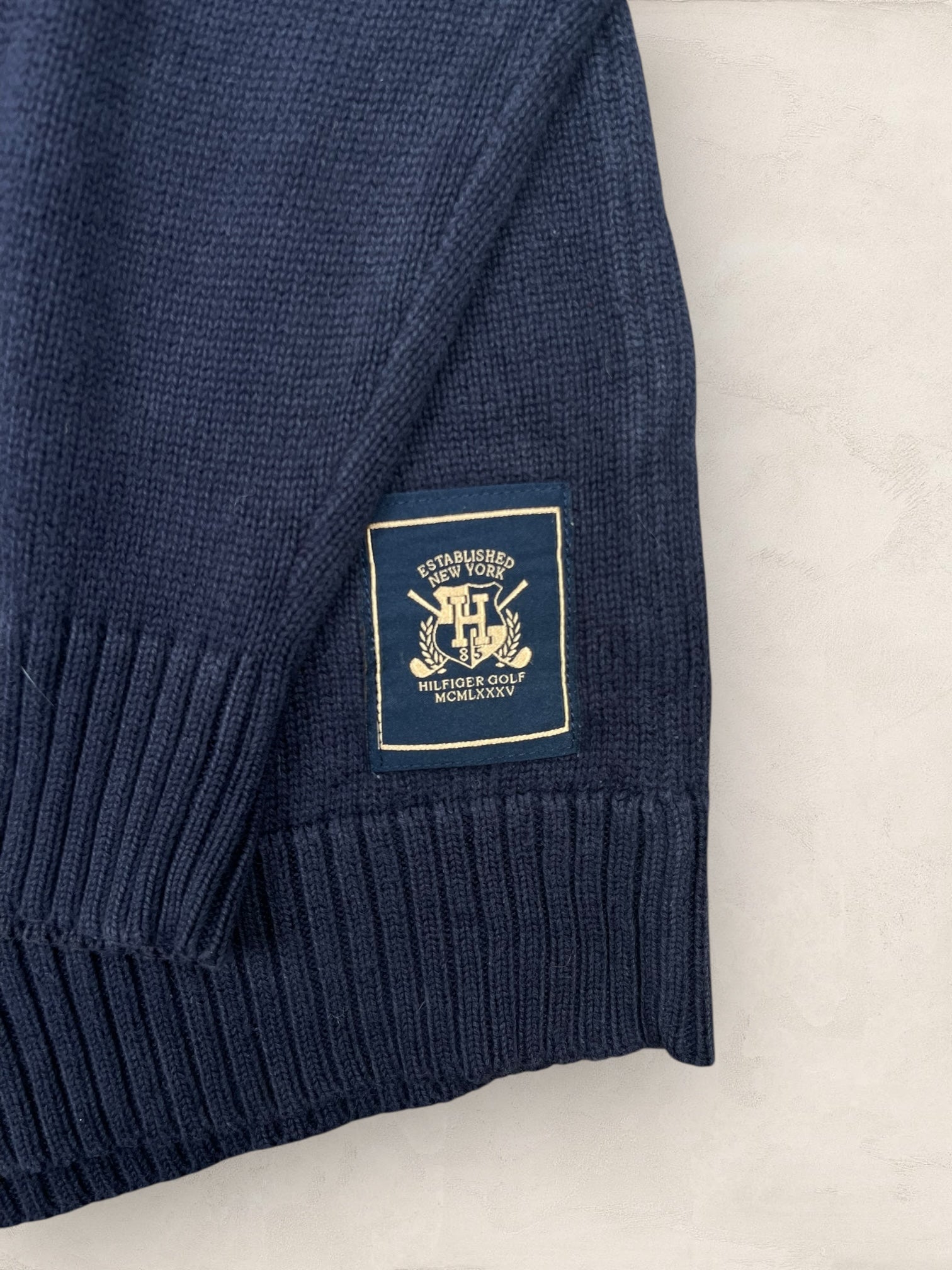 1/4 zip Homme Tommy Hilfiger Bleu Marine L Ref:3680 - Bleu Marine - L - amifrip