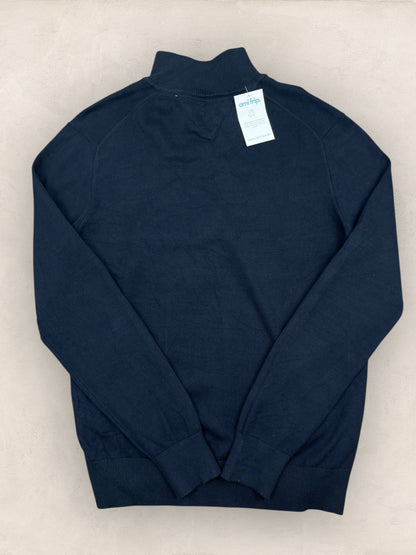 1/4 zip Homme Tommy Hilfiger Bleu Marine L Ref:3687 - Bleu Marine - L - amifrip