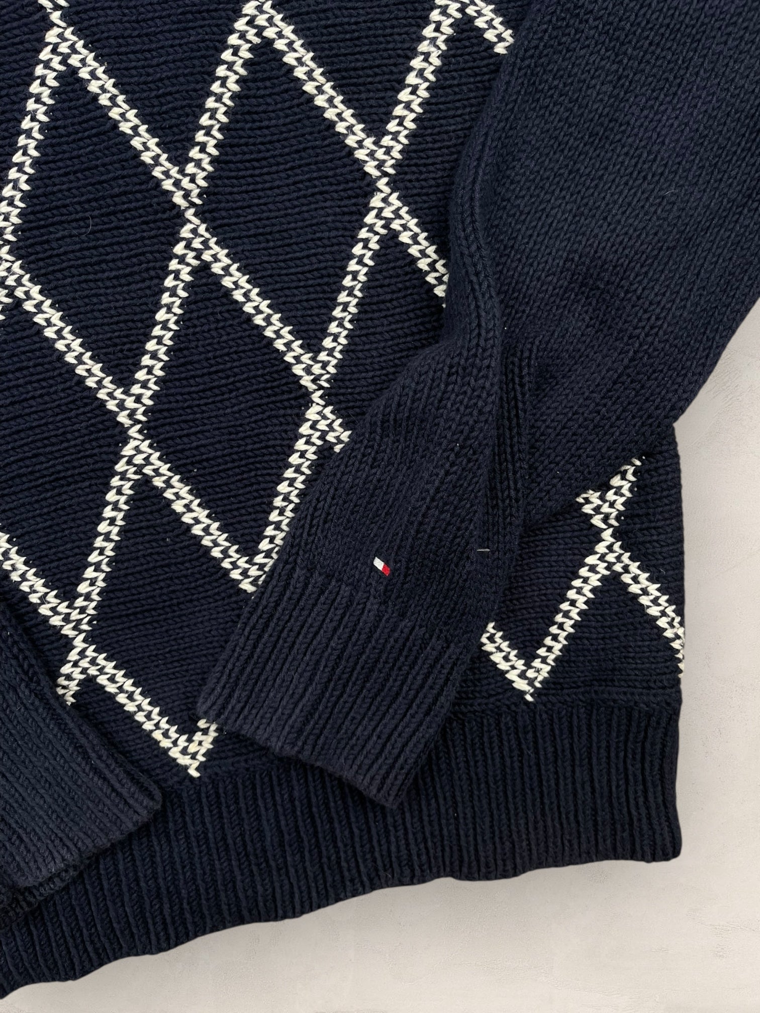 1/4 zip Homme Tommy Hilfiger Bleu Marine M Ref:3688 - Bleu Marine - M - amifrip