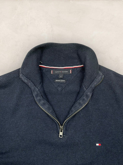 1/4 zip Homme Tommy Hilfiger Bleu Marine S Ref:3677 - Bleu Marine - S - amifrip