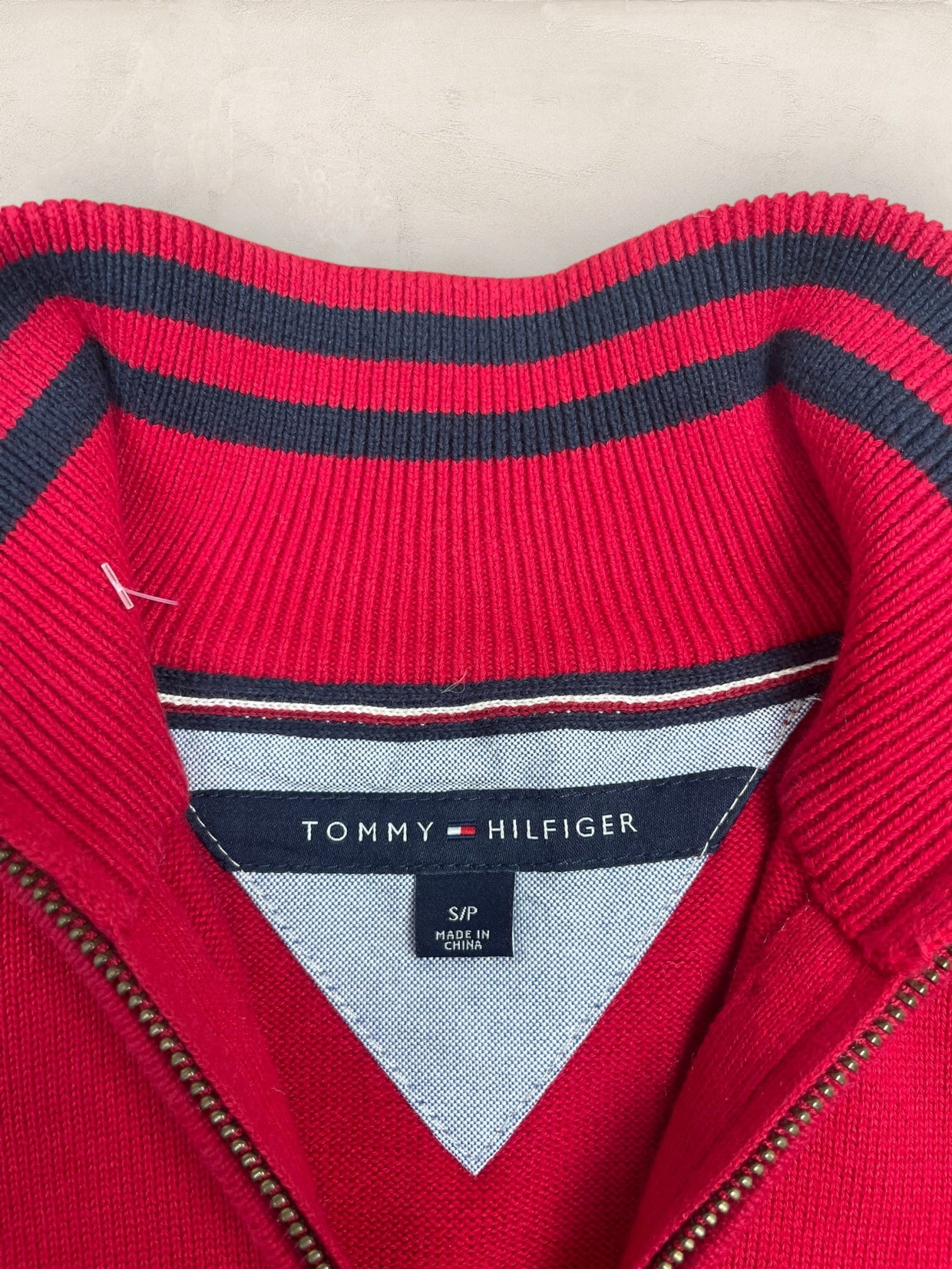 1/4 zip Homme Tommy Hilfiger Bleu Marine S Ref:3682 - Bleu Marine - S - amifrip