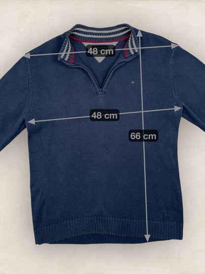 1/4 zip Homme Tommy Hilfiger Bleu Marine S Ref:3685 - Bleu Marine - S - amifrip