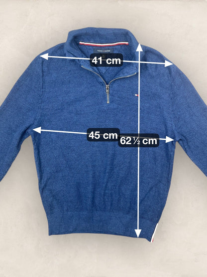 1/4 zip Homme Tommy Hilfiger Bleu XS Ref:3646 - Bleu - XS - amifrip
