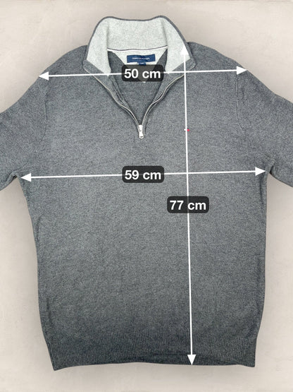 1/4 zip Homme Tommy Hilfiger Gris L Ref:3615 - Gris - L - amifrip