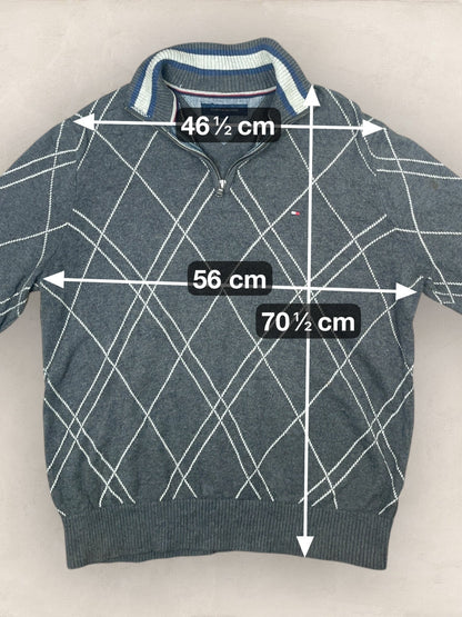 1/4 zip Homme Tommy Hilfiger Gris L Ref:3641 - Gris - L - amifrip