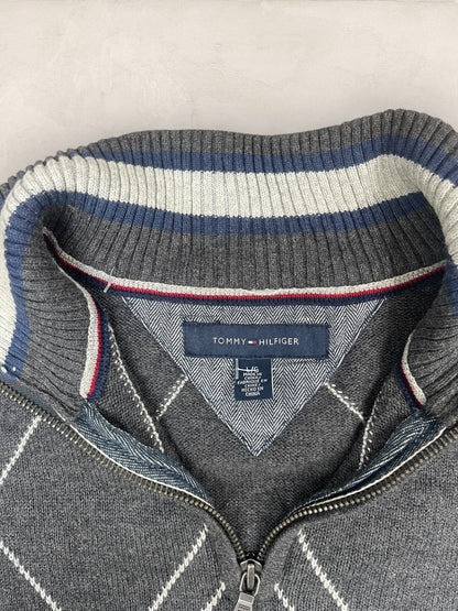 1/4 zip Homme Tommy Hilfiger Gris L Ref:3641 - Gris - L - amifrip