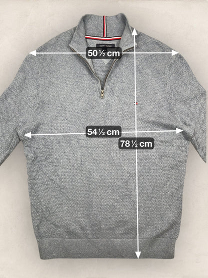 1/4 zip Homme Tommy Hilfiger Gris L Ref:3696 - Gris - L - amifrip