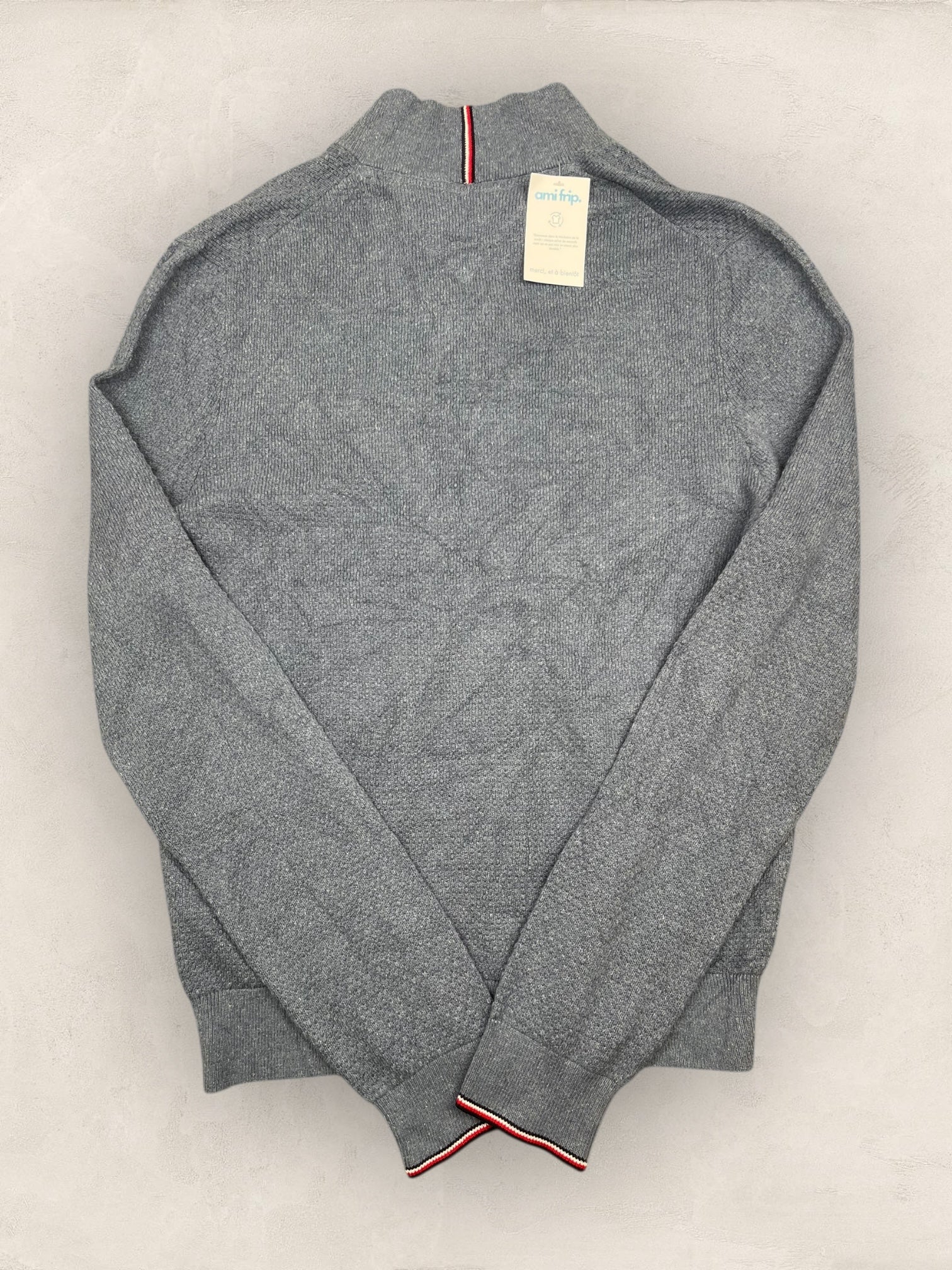 1/4 zip Homme Tommy Hilfiger Gris L Ref:3696 - Gris - L - amifrip