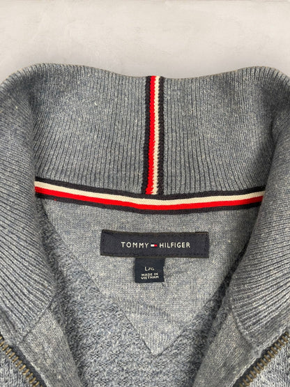 1/4 zip Homme Tommy Hilfiger Gris L Ref:3696 - Gris - L - amifrip
