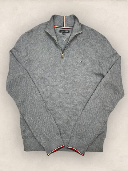 1/4 zip Homme Tommy Hilfiger Gris L Ref:3696 - Gris - L - amifrip