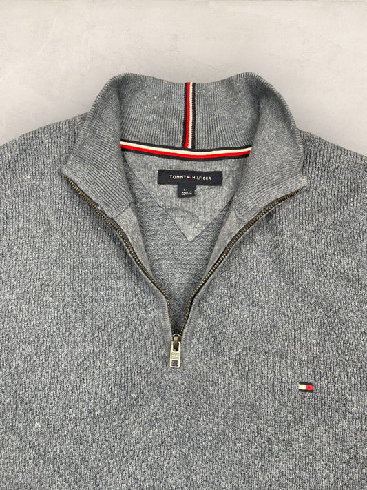 1/4 zip Homme Tommy Hilfiger Gris L Ref:3696 - Gris - L - amifrip