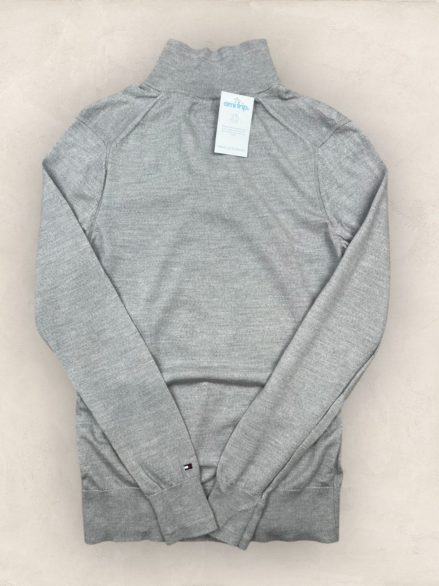 1/4 zip Homme Tommy Hilfiger Gris M Ref:3633 - Gris - M - amifrip