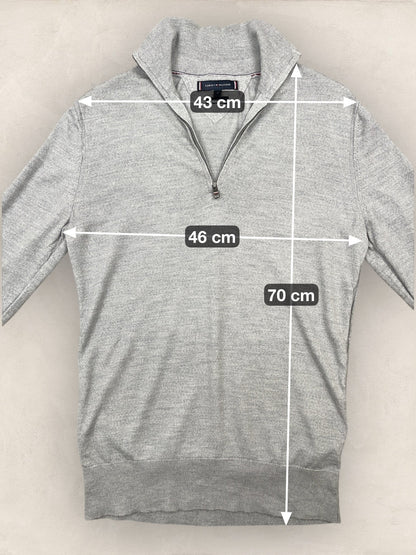 1/4 zip Homme Tommy Hilfiger Gris M Ref:3633 - Gris - M - amifrip