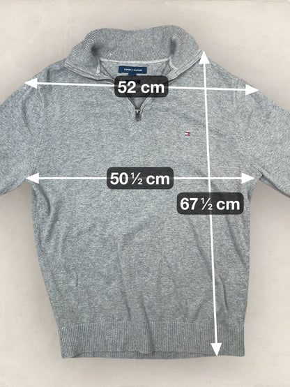 1/4 zip Homme Tommy Hilfiger Gris M Ref:3639 - Gris - M - amifrip