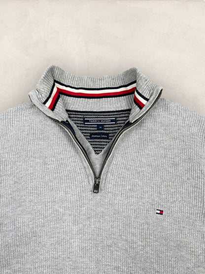 1/4 zip Homme Tommy Hilfiger Gris M Ref:3698 - Gris - M - amifrip