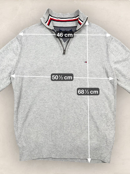 1/4 zip Homme Tommy Hilfiger Gris M Ref:3698 - Gris - M - amifrip