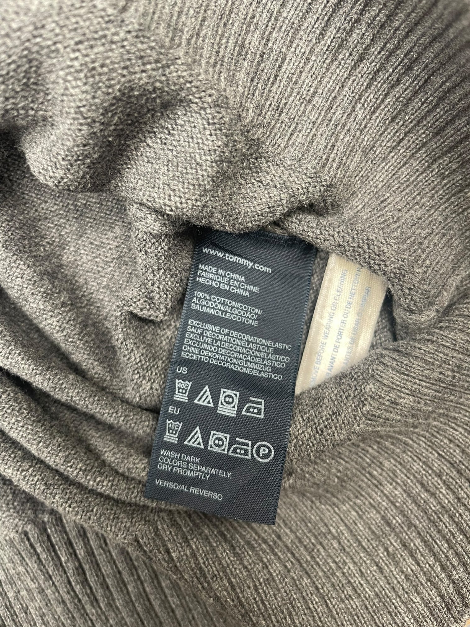1/4 zip Homme Tommy Hilfiger Gris S Ref:3607 - Gris - S - amifrip