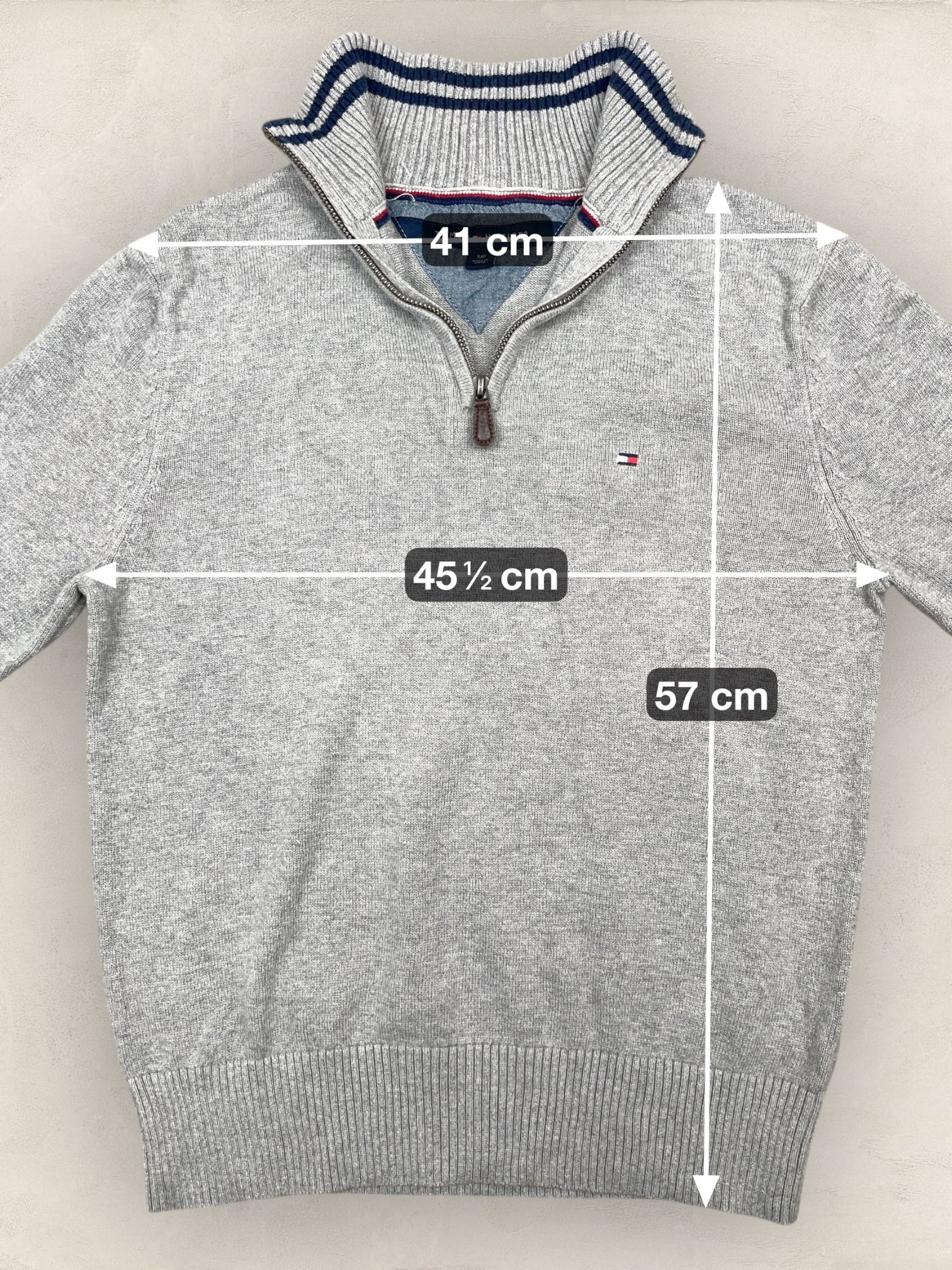1/4 zip Homme Tommy Hilfiger Gris S Ref:3617 - Gris - S - amifrip