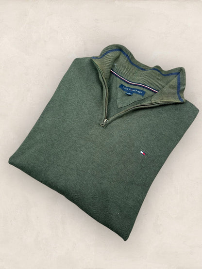 1/4 zip Homme Tommy Hilfiger Kaki XL Ref:3693 - Kaki - XL - amifrip